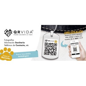 Colgante QRVIDA identificador especial mascotas