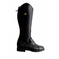 Botas de piel sintética con cordón talla 37 M