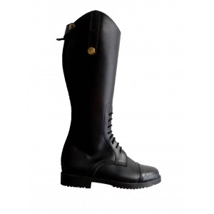 Botas de piel sintética con cordón talla 37 M