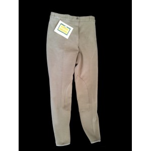 Pantalón algodón de mujer color verde talla 40